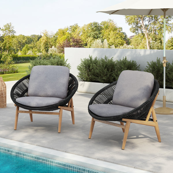 Cozy Papasan Outdoor Lounge Chair