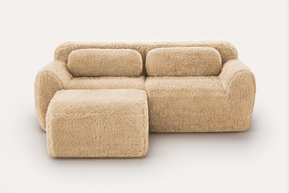 MELLOW 80" Loveseat with 1 Ottoman