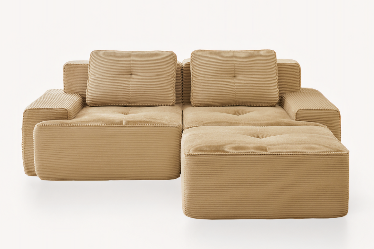 CORDELIA 82" Loveseat with 1 Ottoman