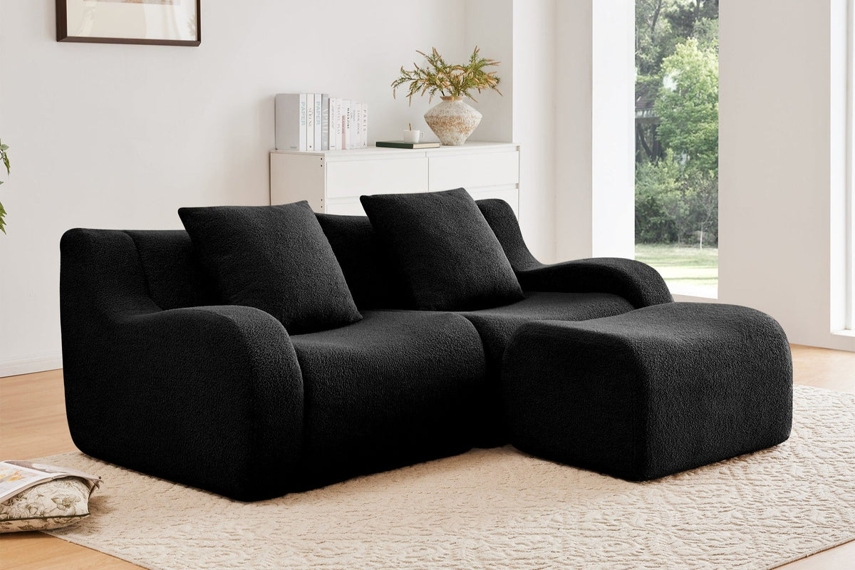ROMA 82.7" Loveseat with 1 Ottoman