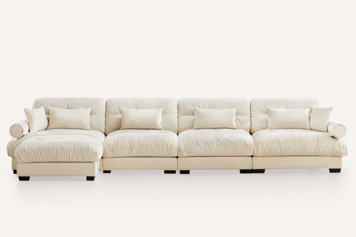 CLOUDIES 173&quot; 4 Seater Sofa with 1 Ottoman