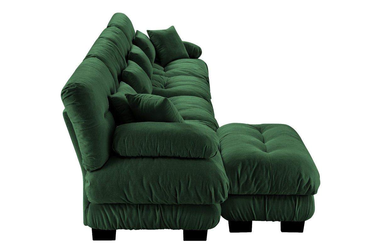 CLOUDIES 173&quot; Sofa 4 Seater with 1 Ottoman