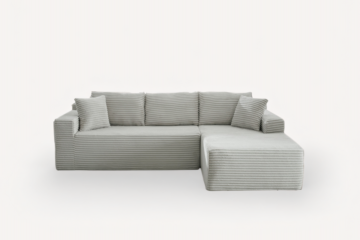 NOUVA 103" Corduroy Right Chaise Sofa