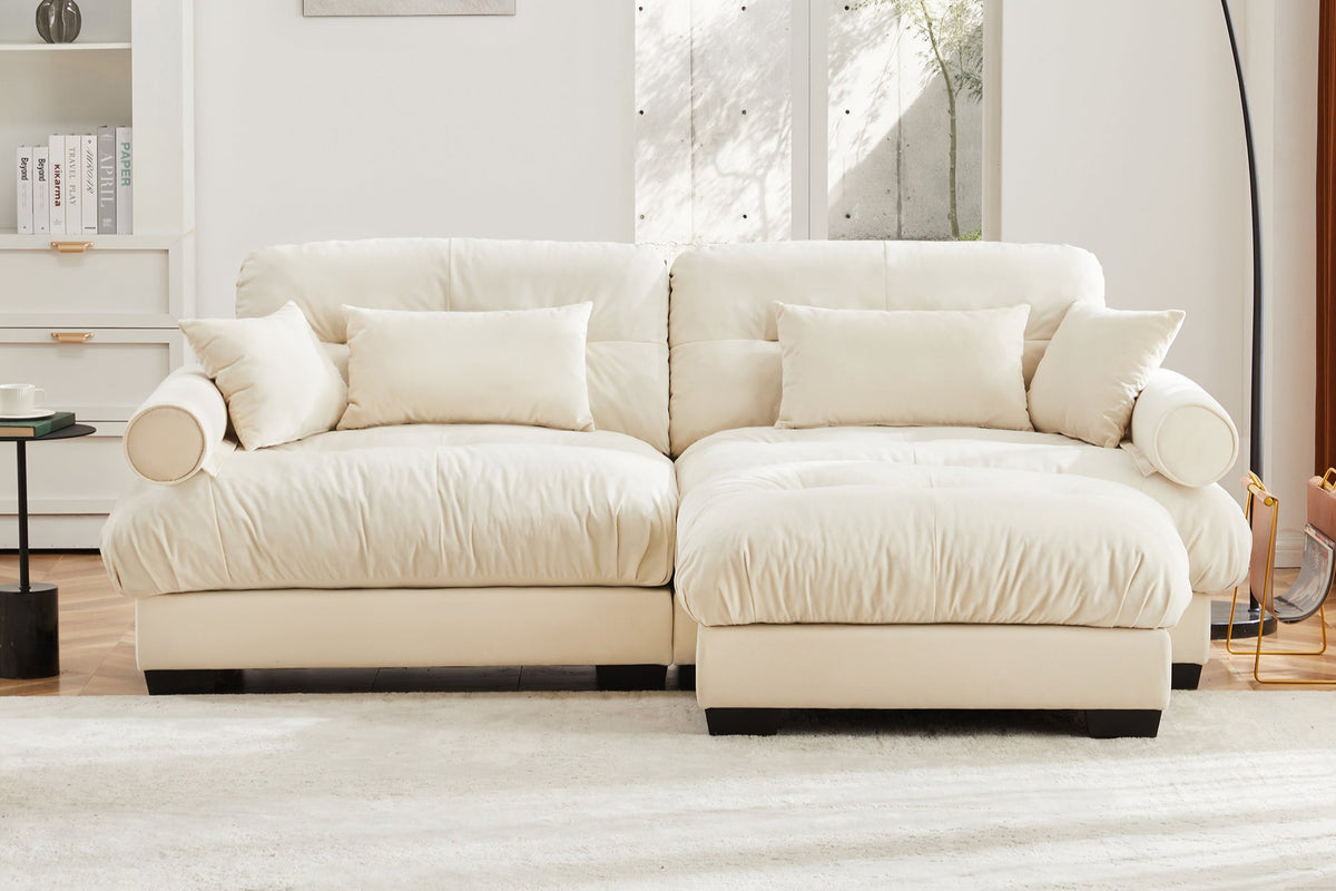 CLOUDIES 94&quot; Loveseat with 1 Ottoman
