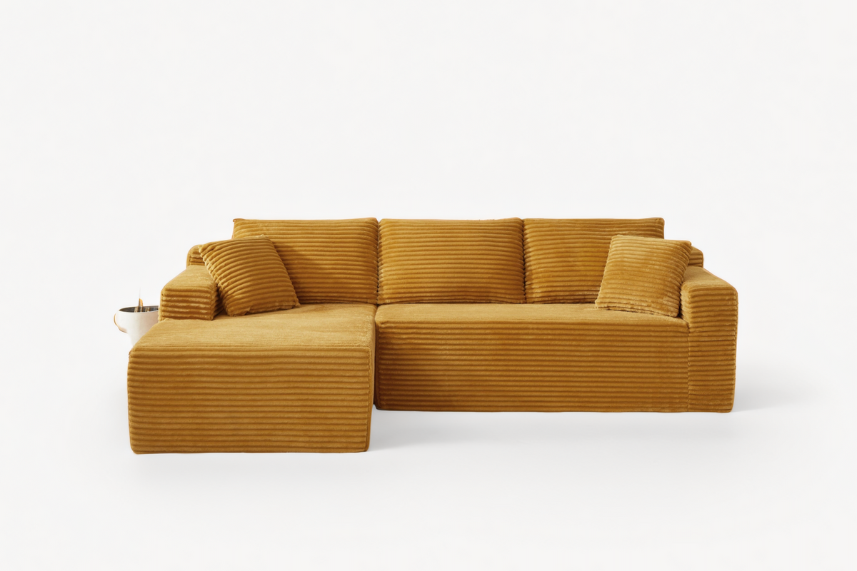 NOUVA 103" Corduroy Left Chaise Sofa