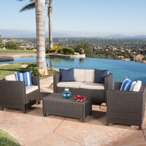 Puerta Outdoor Wicker Lounge Set