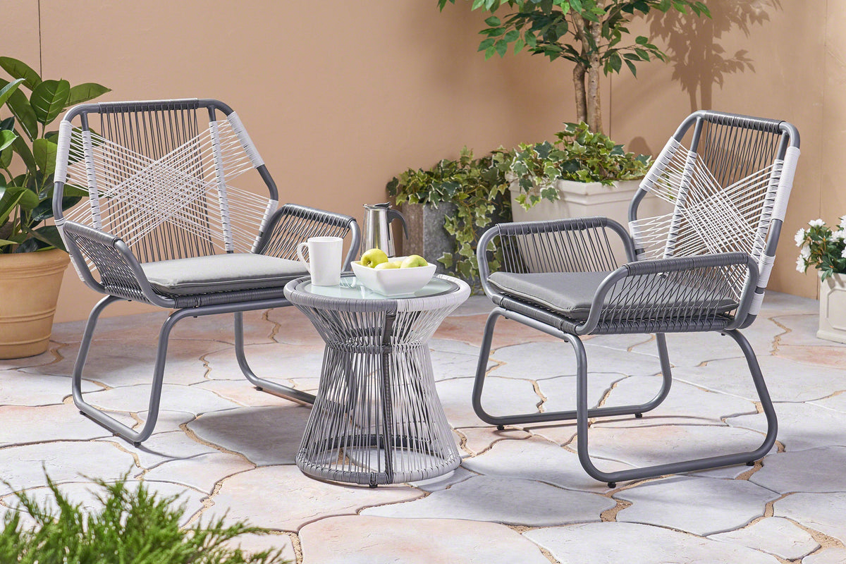 RAVON Outdoor 3 Piece Chat Set