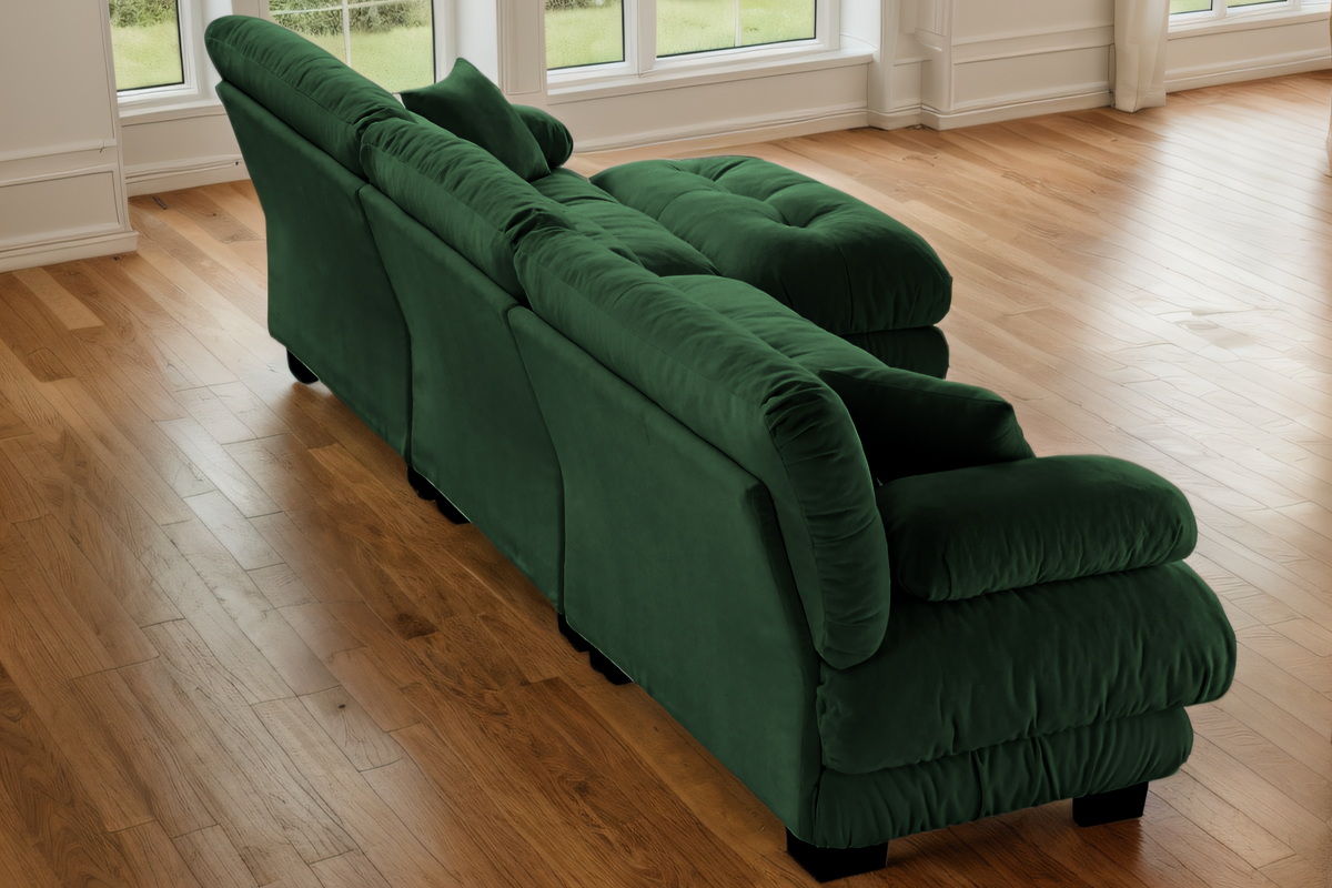 CLOUDIES 134&quot; Sofa 3 Seater with 1 Ottoman