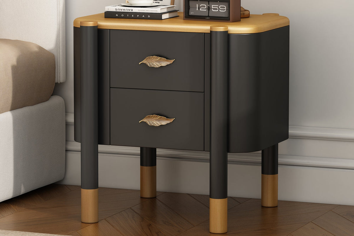 KALVO 2 Drawers Nightstand