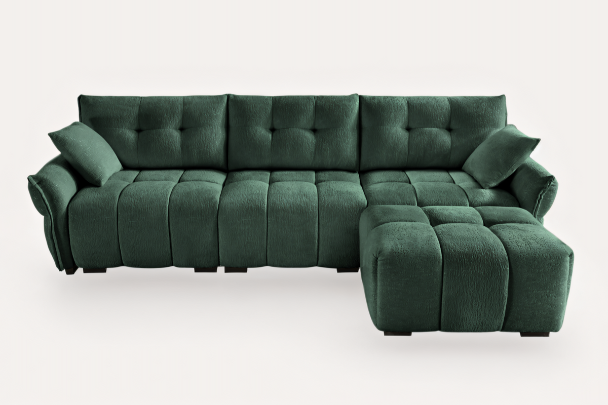 CHARLOTTE 110&quot; 3 Seater Sofa with 1 Ottoman