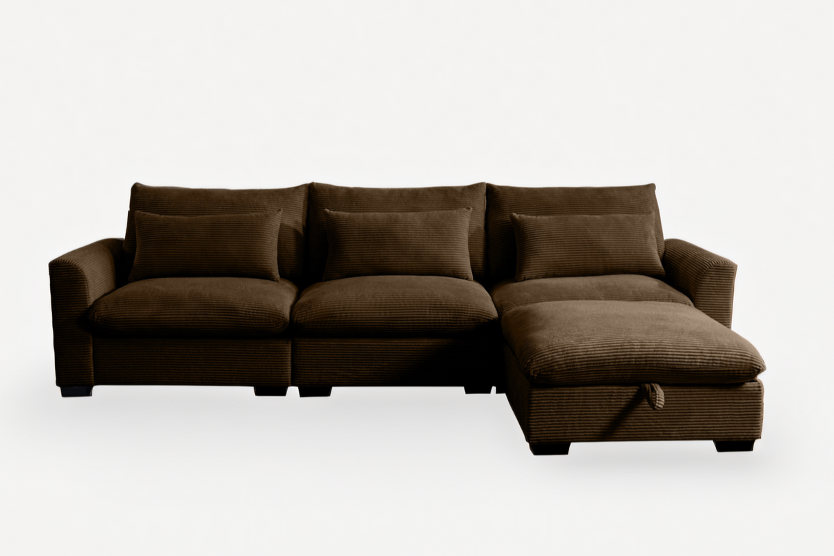 HARMONY 122&quot; 3 Seater Sofa with 1 ottomans