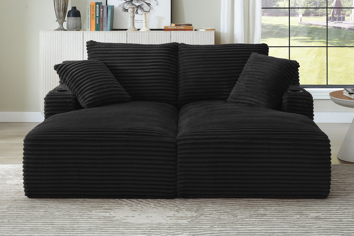 SERON 70" Double Chaise Lounge Sleeper Sofa
