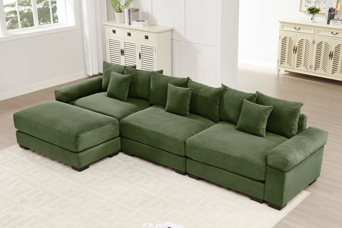 DESEO 130&quot; 3-Seater With 1 Ottoman