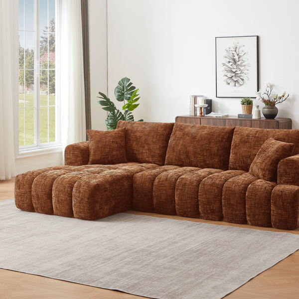 Elara Luxury Plush Chenille Sectional Sofa