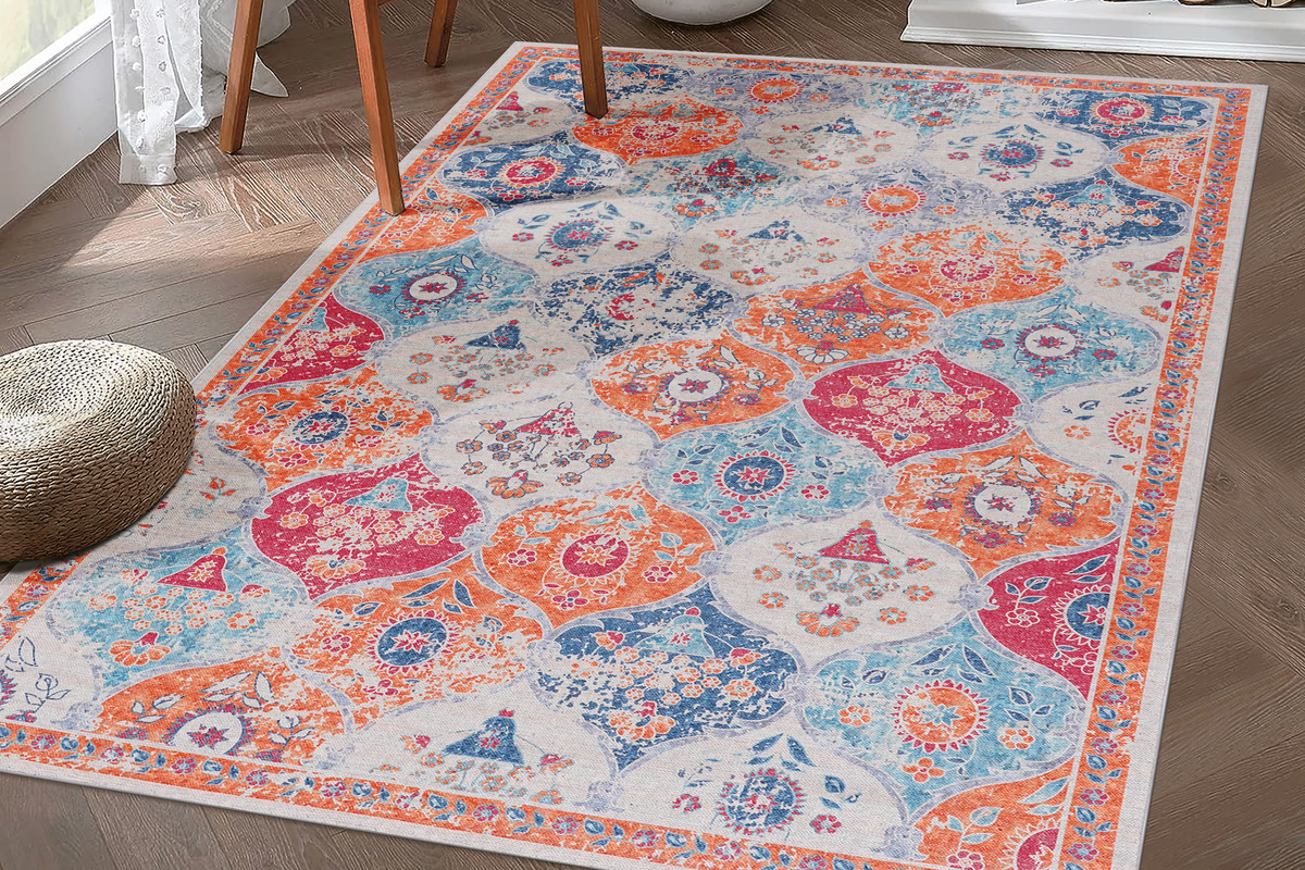 MAVAL 72"x48" Washable Area Rug