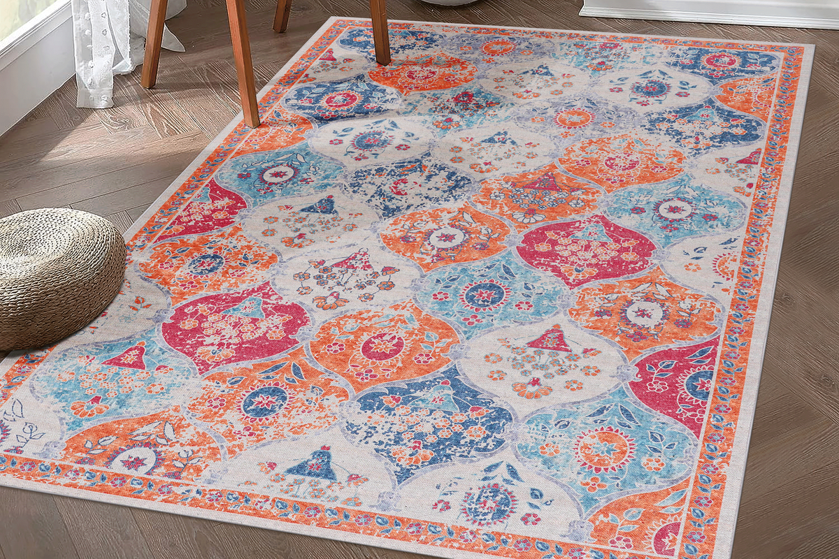 MAVAL 144"x108" Washable Area Rug