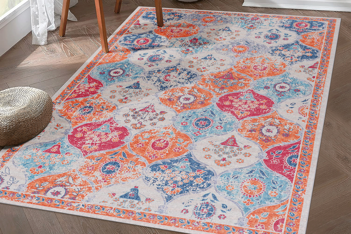 MAVAL 144"x108" Washable Area Rug