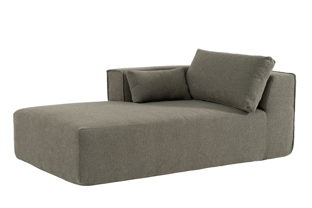 NOUVA 112&quot; Boucle Sectional + Complimentary Side Table