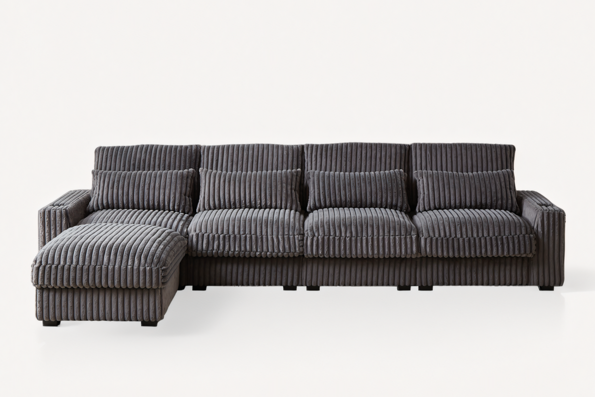 SERENO 126&quot; 4-Seater Sofa with 1 Ottoman