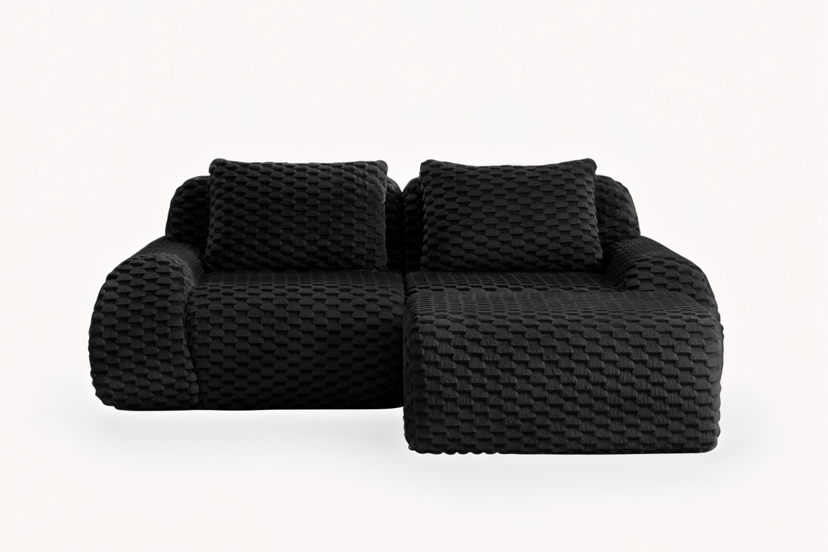 LAURENT 82" Loveseat with 1 Ottoman