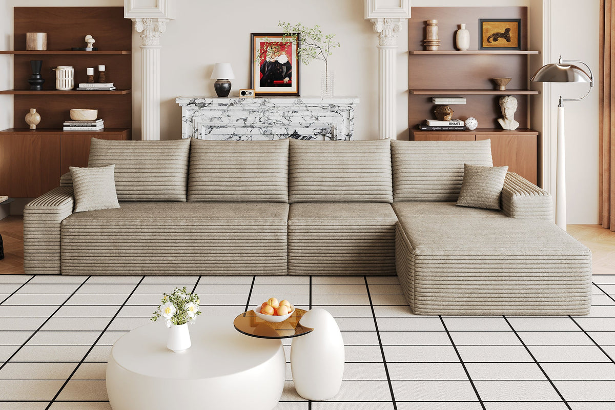ORVITEX 135" Right Chaise Sofa