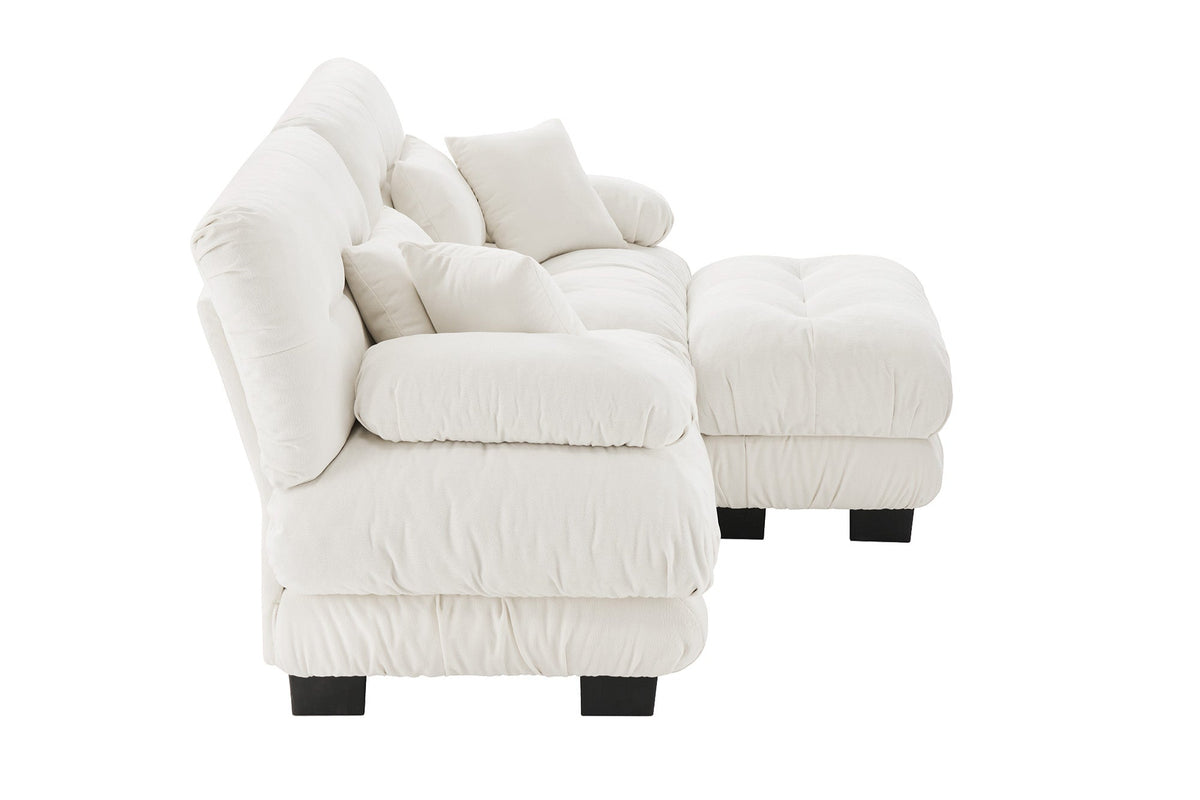 CLOUDIES 94&quot; Loveseat with 1 Ottoman
