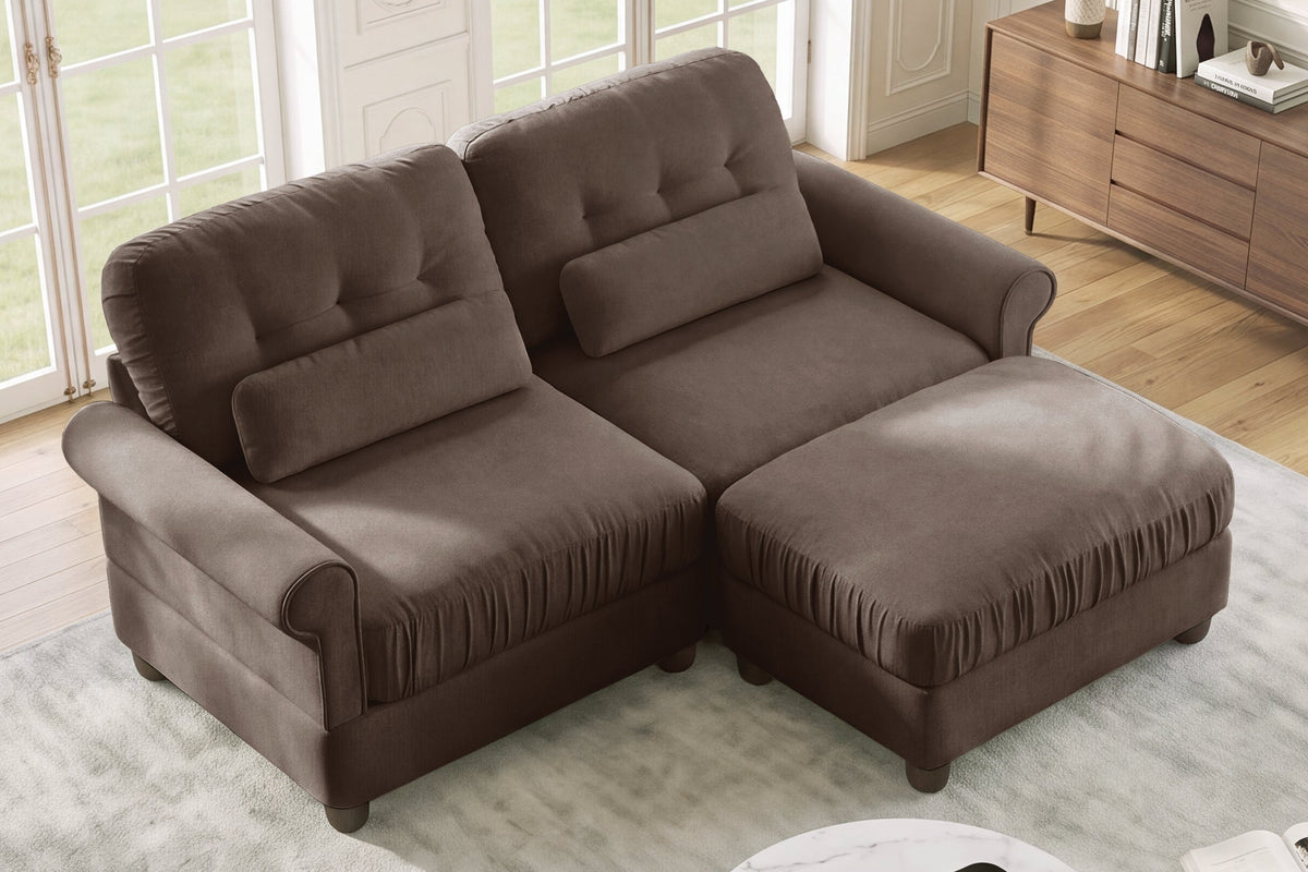 MELBOURNE 69" Loveseat with 1 Ottoman