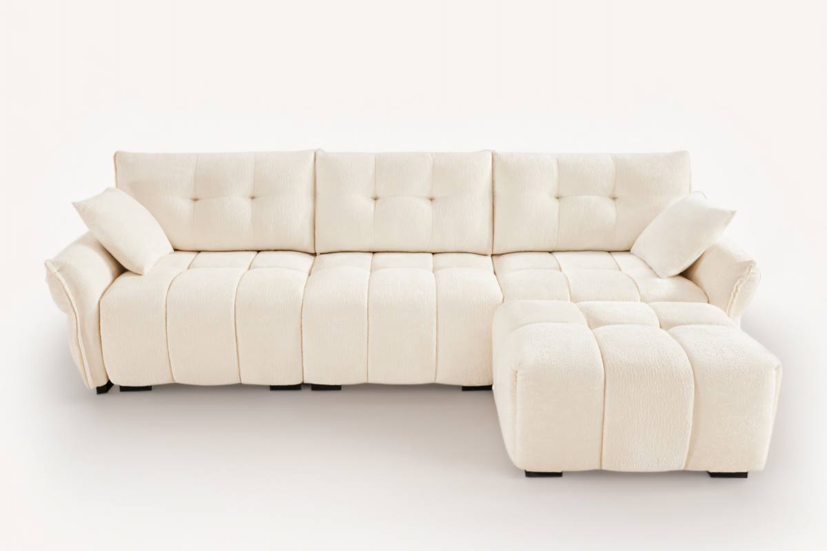 CHARLOTTE 110&quot; 3 Seater Sofa with 1 Ottoman