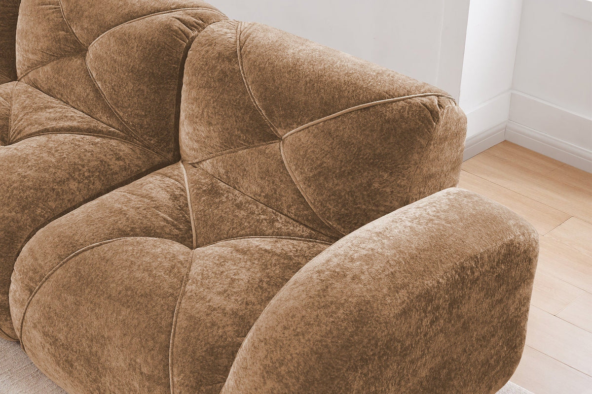 MYLO 80" Loveseat with 1 Ottoman