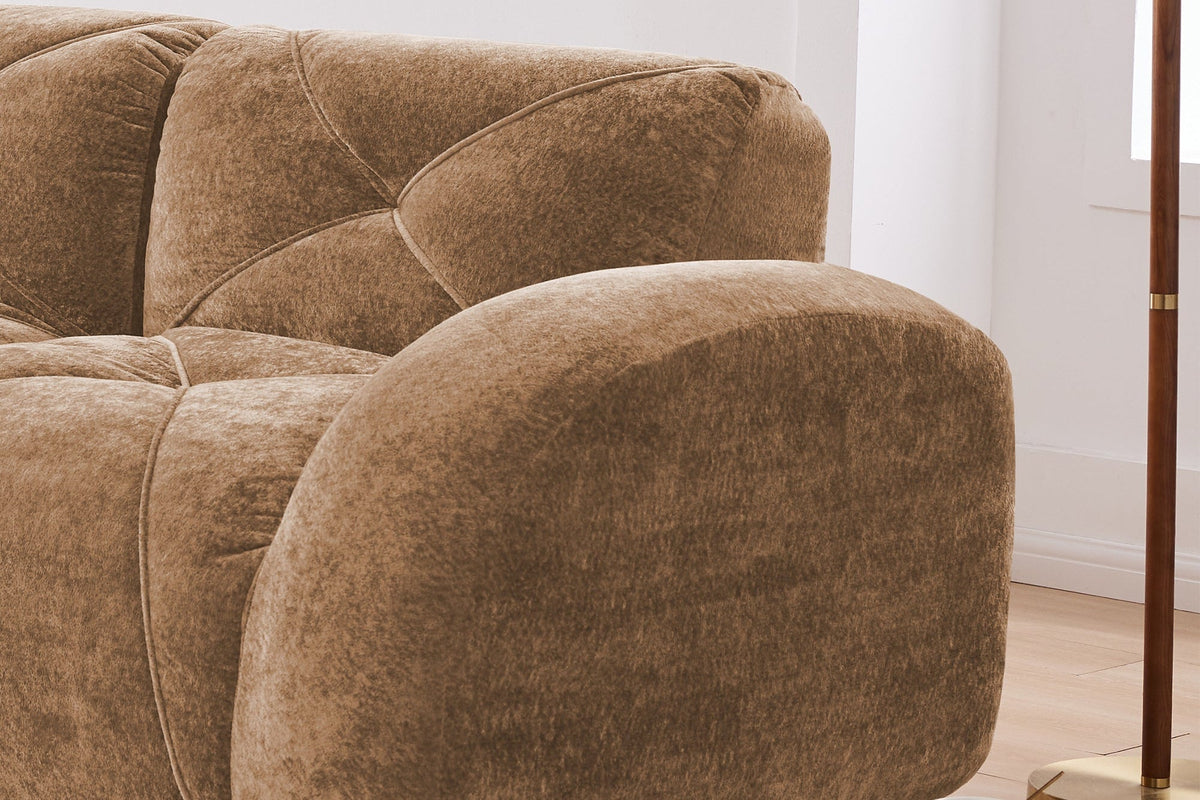 MYLO 80" Loveseat with 1 Ottoman