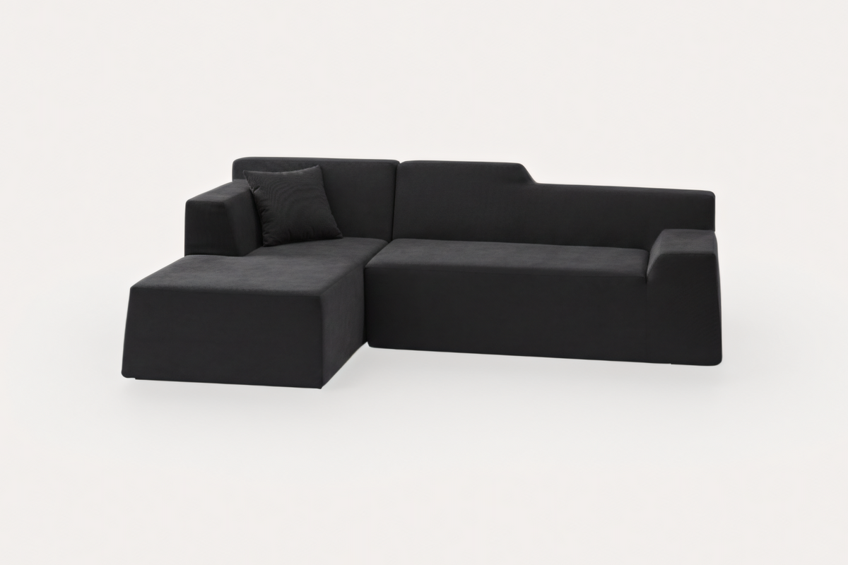 Livo 96" Corduroy Chaise Sofa