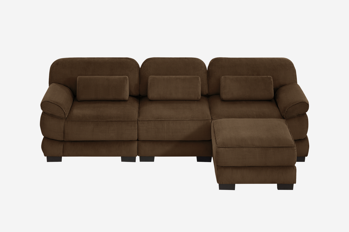 MASON 104" 3-Seater Sofa 1 with Ottoman
