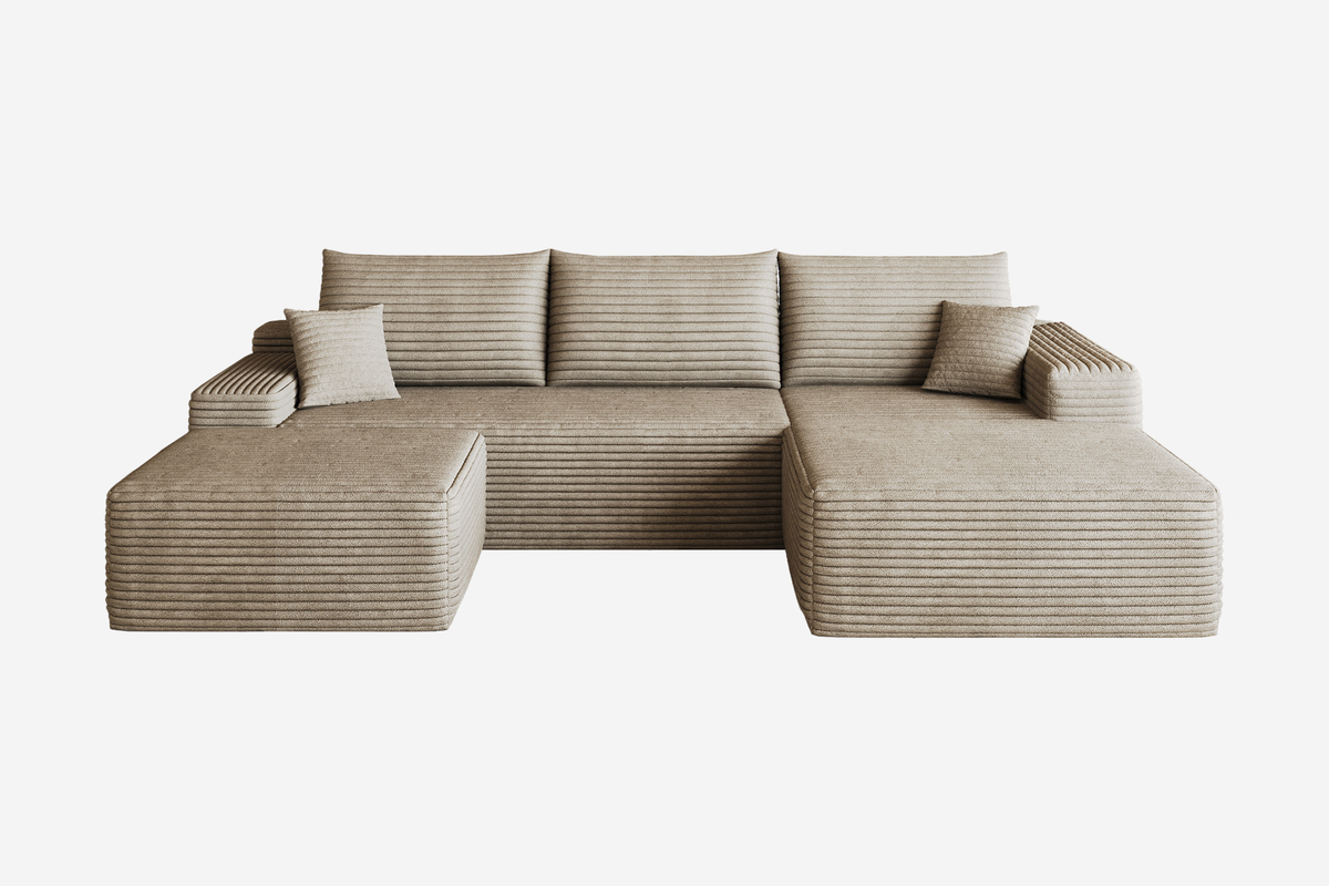 ORVITEX 107" Right Chaise Sofa with 1 Ottoman
