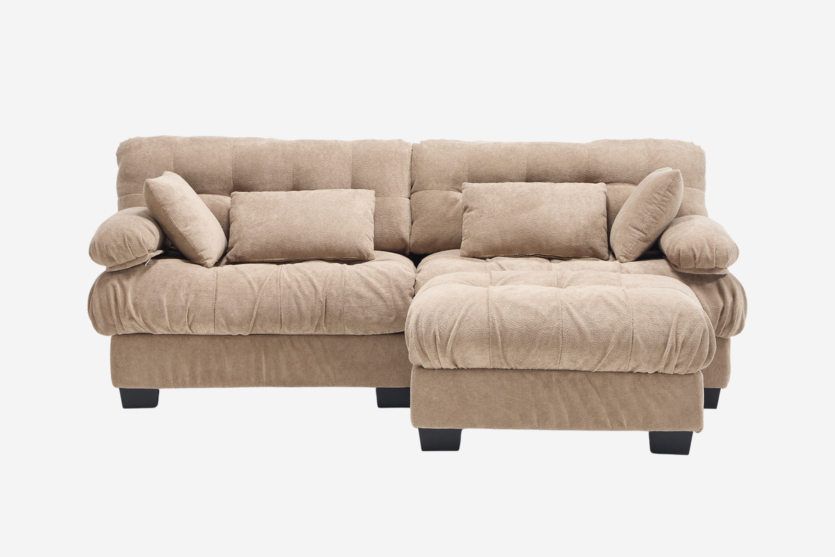 FELZARO 88" Loveseat Sofa with 1 Ottoman