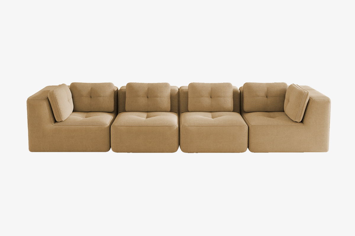 CORDELIA 151" 4-Seater High Armrest Sofa