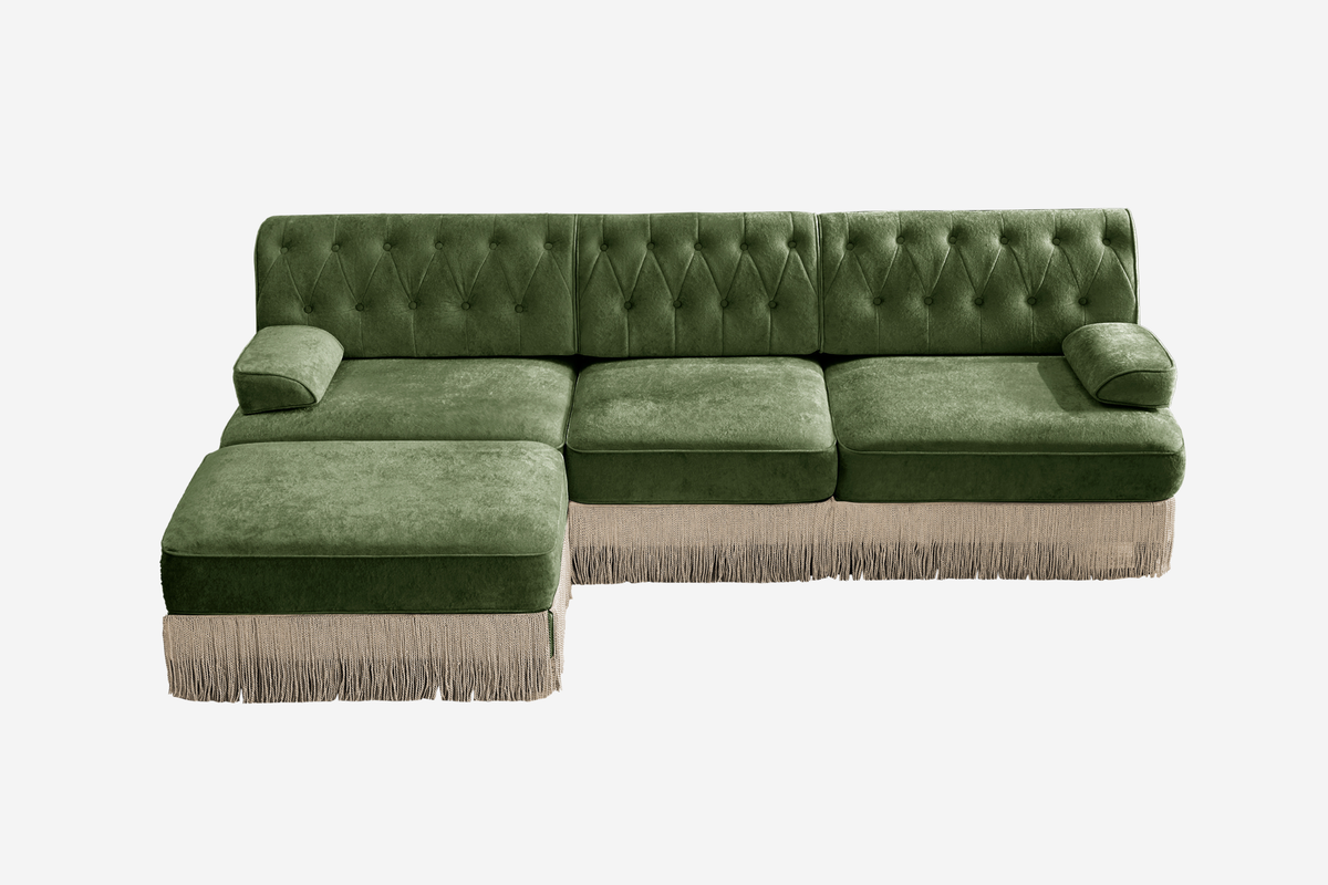 ELIZA 106" 3-Seater Sofa With 1 Ottomans