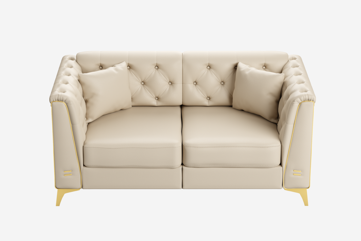 FALVINO Chesterfield 61" Loveseat Sofa