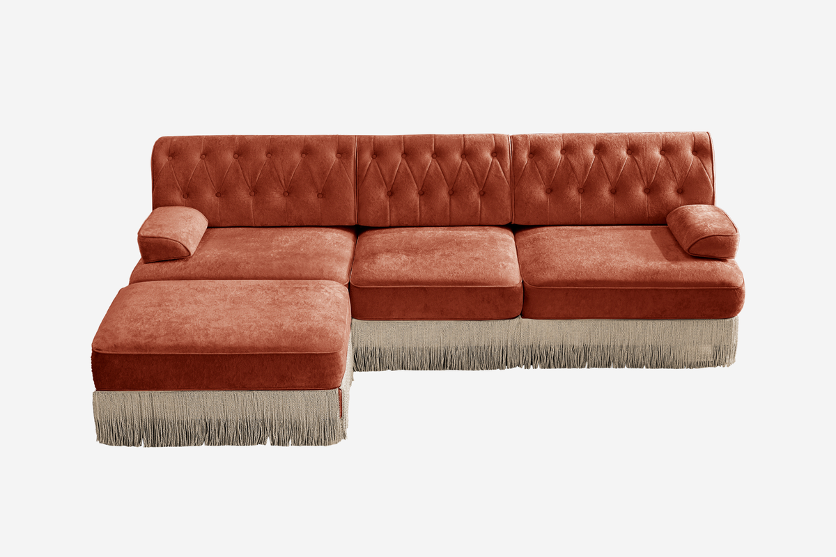 ELIZA 106" 3-Seater Sofa With 1 Ottomans