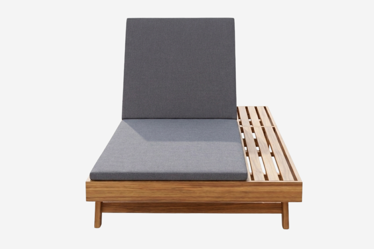 ORVA Lounge Chaise Side Table Set 2 Inch Thick Pad