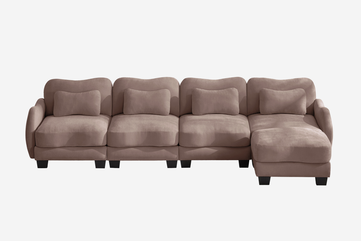 WAVE 131" 4-Seater Sofa With 1 Ottoman