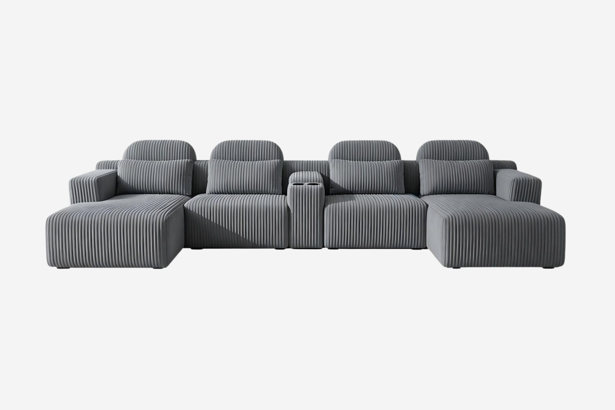 GAVENIX 145" 6-Seater Chaise Sofa