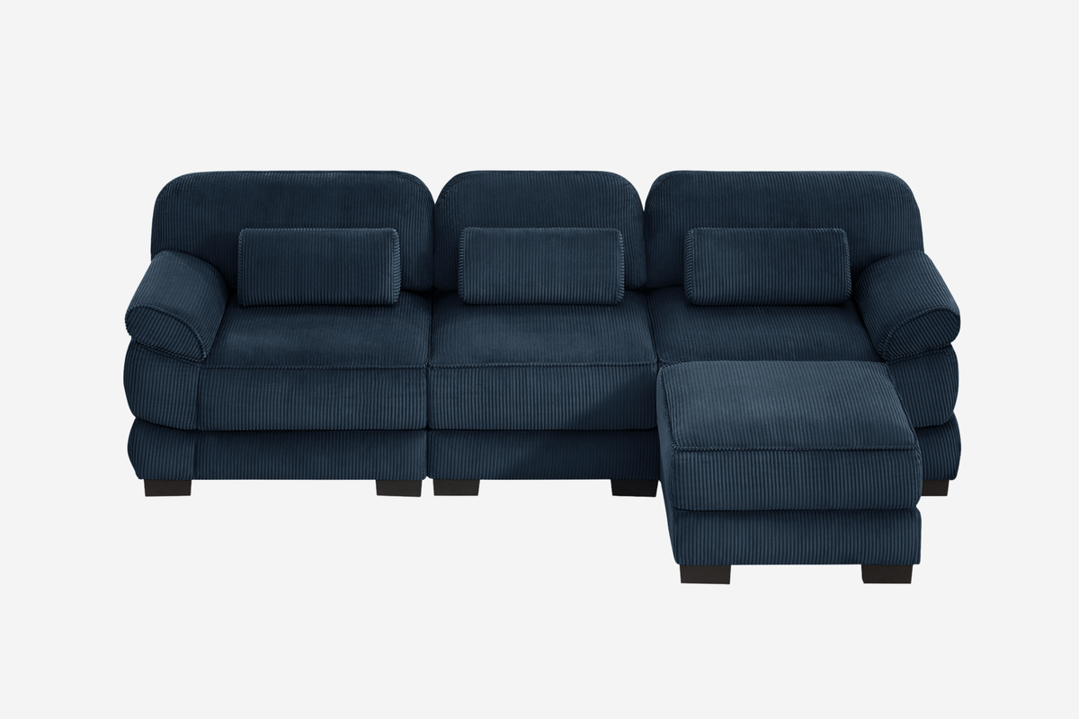 MASON 104" 3-Seater Sofa 1 with Ottoman