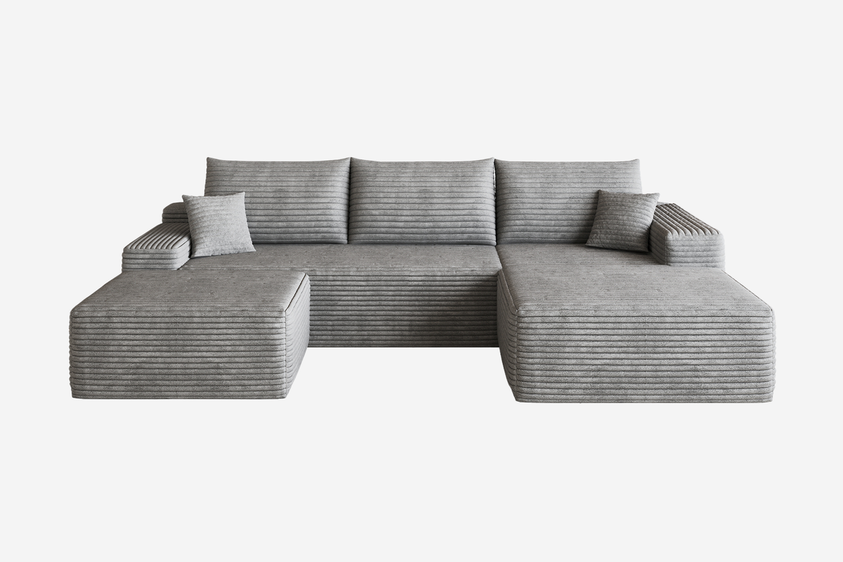 ORVITEX 107" Right Chaise Sofa with 1 Ottoman
