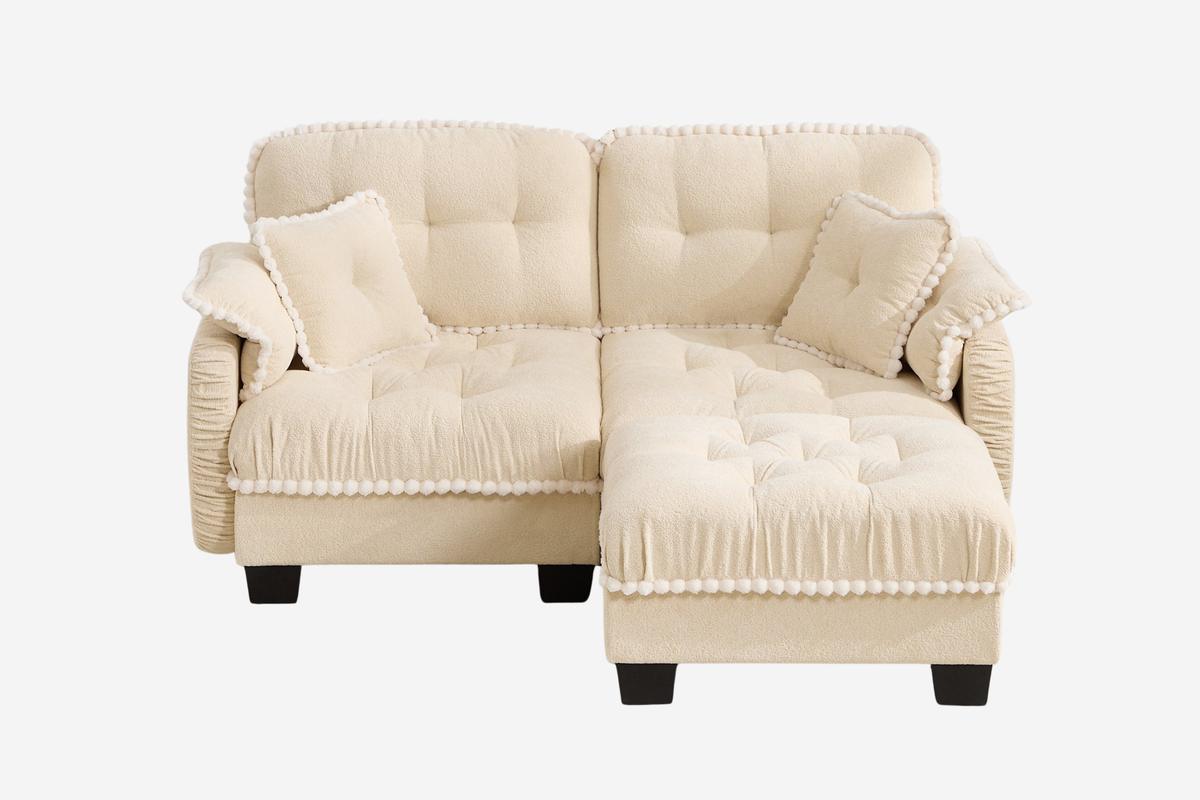 SANDRA 70" Loveseat With 1 Ottoman
