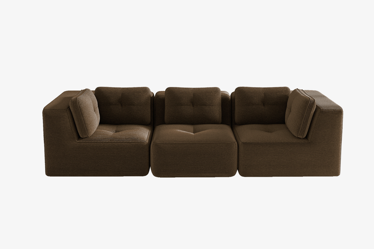 CORDELIA 116" 3-Seater High Armrest Sofa