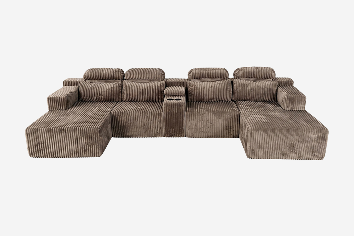 GAVENIX 145" 6-Seater Chaise Sofa