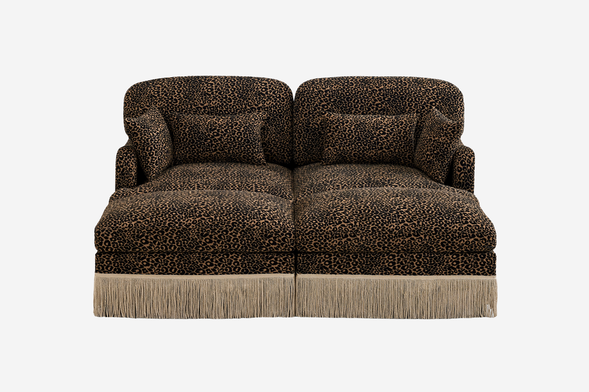 ORLAVO 69" Loveseat With 2 Ottomans