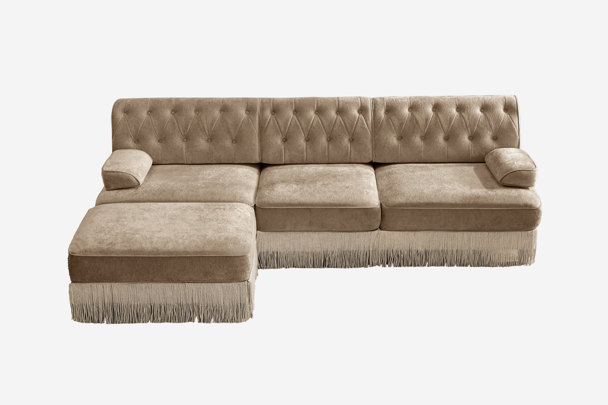 ELIZA 106" 3-Seater Sofa With 1 Ottomans