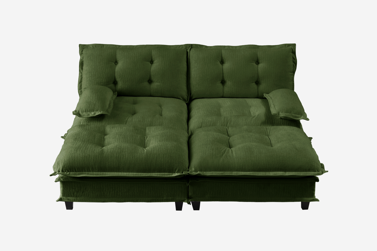 MARLOX 77" Loveseat with 2 Ottomans