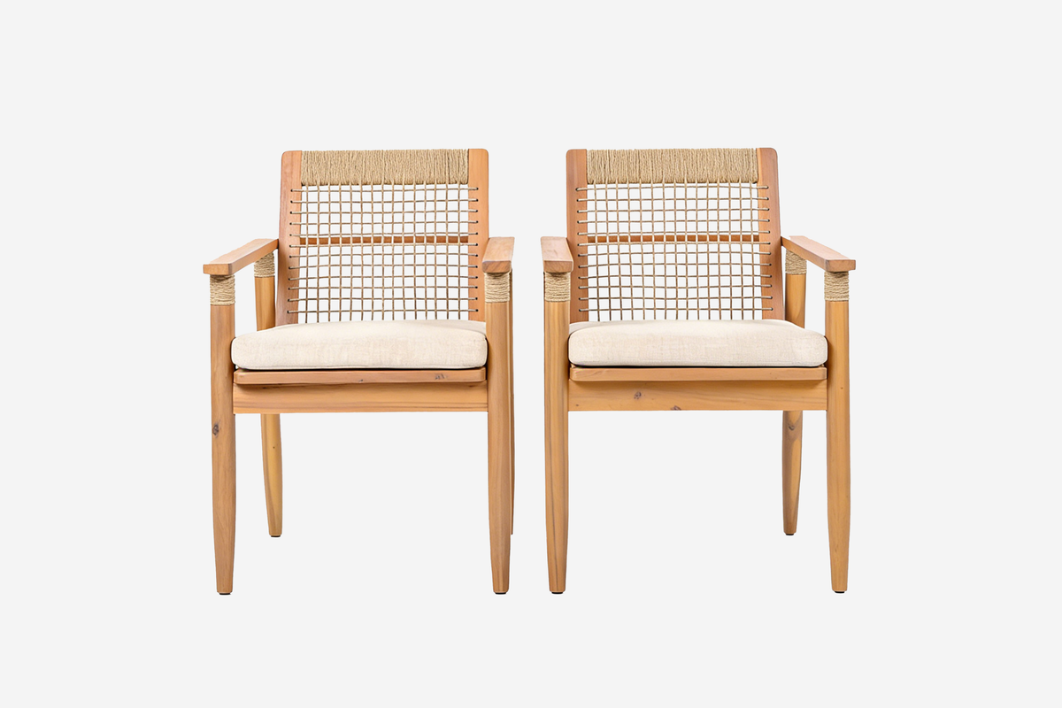 XENTRO Outdoor Dining Chairs Set of 2